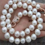 10-12MM South Sea Baroque Pearl Necklace 18 inch Wedding Party Jewelry Chain