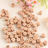 10/12mm 20/50Pcs Wooden English Letters Bead for DIY Jewelry Making