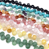 10*12mm Natural Crystal Semi-precious Stones Flat Beads