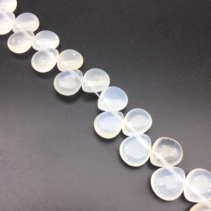 10*12mm Natural Crystal Semi-precious Stones Flat Beads