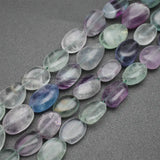 Natural Flourite Gemstone Smooth Stone Oval Shape Nugget Loose Beads