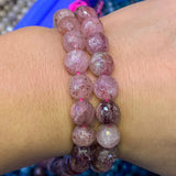 10-12mm Strawberry Quartz Beads 15'' Round DIY Loose Beads For Jewelry Making