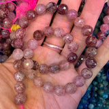 10-12mm Strawberry Quartz Beads 15'' Round DIY Loose Beads For Jewelry Making