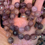 10-12mm Strawberry Quartz Beads 15'' Round DIY Loose Beads For Jewelry Making