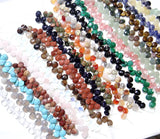10*12mm Rose Quartz Faceted Water Drop Spacer Beads for DIY Jewelry Making 32pcs