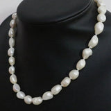 Natural Freshwater Pearl Necklace Women's Chain 18