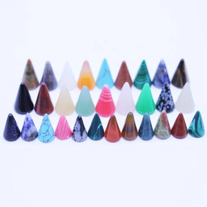 10*12mm Cone Shape Natural Stone Patch Jewelry
