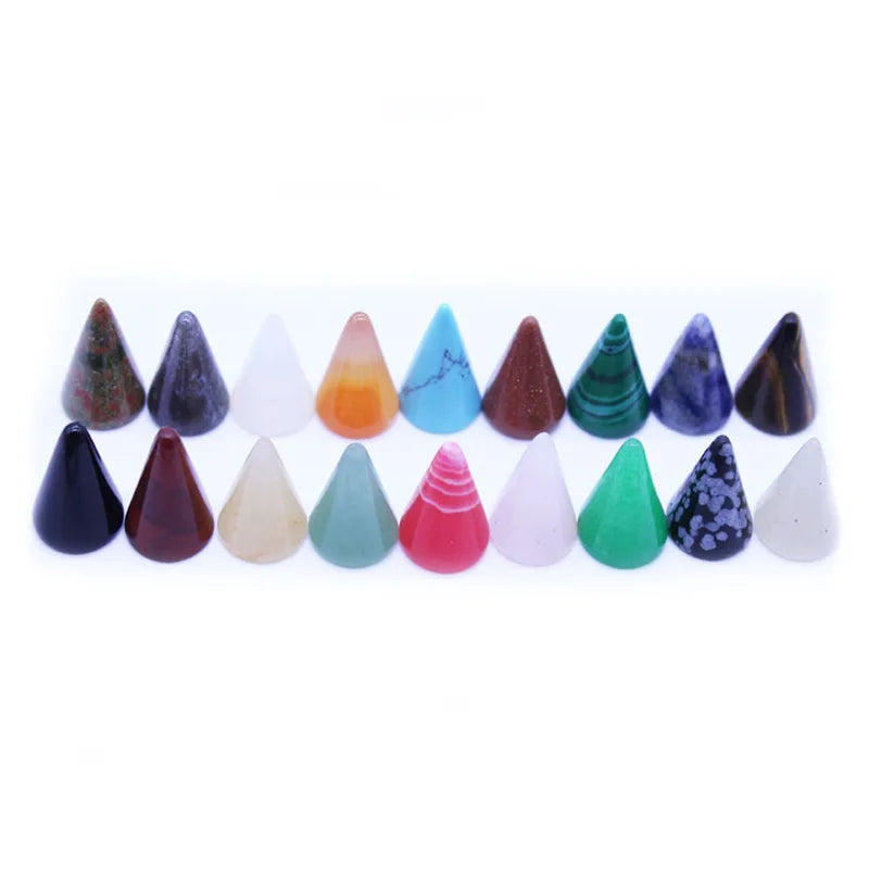 10*12mm Cone Shape Natural Stone Patch Jewelry