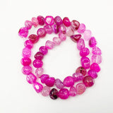 Natural Stone Dragon Vein Agates Bead Strand 15'' Loose Spacer Beads