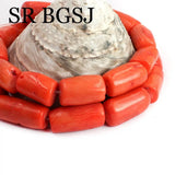 10-12mm Orange Coral Beads 15inch