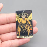 Mini Acrylic Tarot Card Earring Charms for DIY Jewelry 5x3cm