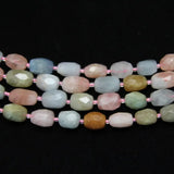 10-12x12-16mm Morganite Faceted Beads Nugget Pendants Strand