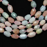 10-12x12-16mm Morganite Faceted Beads Nugget Pendants Strand