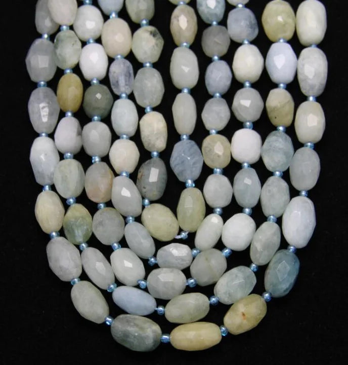 10-12x12-16mm Morganite Faceted Beads Nugget Pendants Strand
