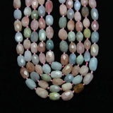 10-12x12-16mm Morganite Faceted Beads Nugget Pendants Strand