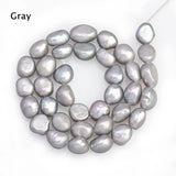 10-13MM Freshwater Pearl Beads Flat Rice Shape Loose Beads for Jewelry Making