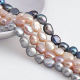 10-13MM Freshwater Pearl Beads Flat Rice Shape Loose Beads for Jewelry Making