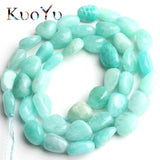 10-13mm Amazonite Stone Beads for DIY Jewelry Making 15''