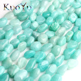 10-13mm Amazonite Stone Beads for DIY Jewelry Making 15''