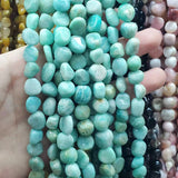 10-13mm Amazonite Stone Beads for DIY Jewelry Making 15''