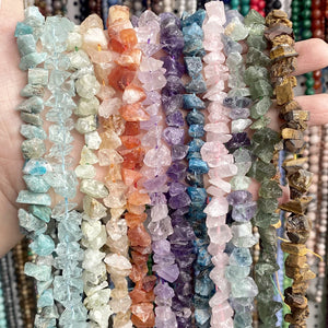 10-13mm Raw Amethysts Fluorites Citrines Rose Quartzs Stone Beads
