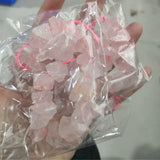 Natural Rose Pink Quartz Raw Nugget Gem Beads 10-13mm
