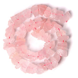 Natural Rose Pink Quartz Raw Nugget Gem Beads 10-13mm