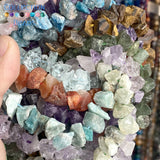 10-13mm Amethyst Fluorite Irregular Stone Beads