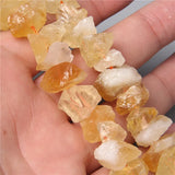 10-13mm Yellow Citrine Quartz Beads Loose Irregular Crystal Nugget Gravel