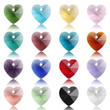 10 14 18mm Glass Heart Crystal Pendant Charms Beads Love Heart