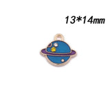 10-14MM 40Pcs Mix Colors KC Alloy Metal Pendants Jewelry Charms