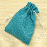 10pcs Lake Jute Bags Wedding Gift Drawable Jewelry Bag Pouch