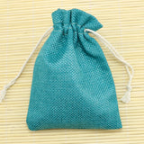 10pcs Lake Jute Bags Wedding Gift Drawable Jewelry Bag Pouch