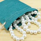 10pcs Lake Jute Bags Wedding Gift Drawable Jewelry Bag Pouch
