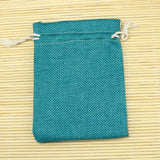 10pcs Lake Jute Bags Wedding Gift Drawable Jewelry Bag Pouch
