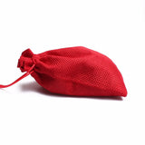 10*14cm Mini Burlap Jute Drawstring Gift Jewelry Pouches Bags 10pcs
