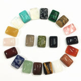 Natural Stone Cabochons Rectangle Beads for DIY Jewelry Making
