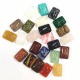 Natural Stone Cabochons Rectangle Beads for DIY Jewelry Making