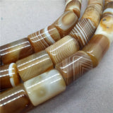 10*14mm Coffee Agate Bucket Bead Spacer Natural Stone DIY