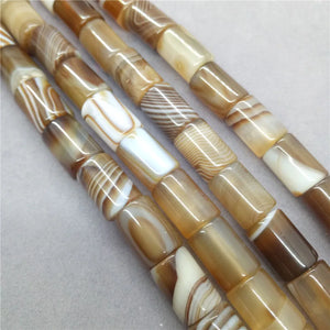 10*14mm Coffee Agate Bucket Bead Spacer Natural Stone DIY