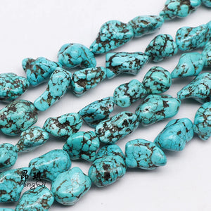 10-14mm Raw Green Turquoises Spacer Beads DIY Jewelry Making