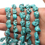 10-14mm Raw Green Turquoises Spacer Beads DIY Jewelry Making