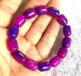 Purple Sugilite Rondelle Gemstone Quartzite Heal Treat Bracelet