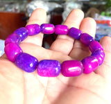 Purple Sugilite Rondelle Gemstone Quartzite Heal Treat Bracelet