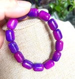 Purple Sugilite Rondelle Gemstone Quartzite Heal Treat Bracelet