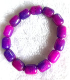 Purple Sugilite Rondelle Gemstone Quartzite Heal Treat Bracelet