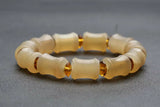 Natural Ram's Horn Bead Tibetan Amulet Bracelet
