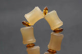 Natural Ram's Horn Bead Tibetan Amulet Bracelet