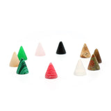10*14mm Non-Porous Cone Shape Yoga Healing Natural Stone Patch