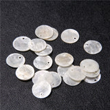 Mother of Pearl Shell Beads Round Coin Pearl Slice for Earrings DIY